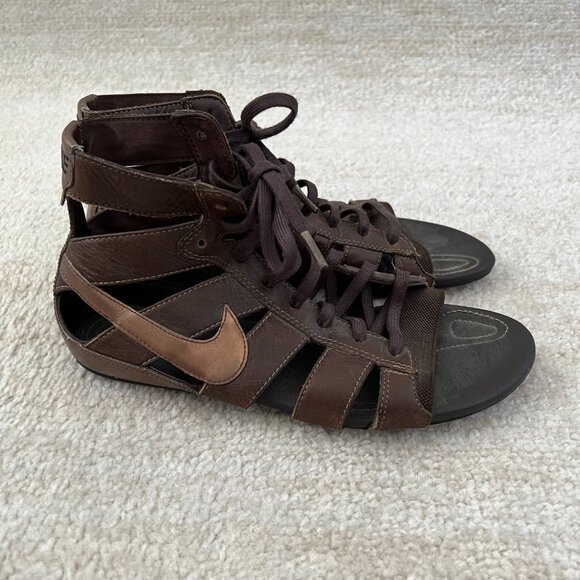 Y2K Nike Gladiator Lace Up Sandals Shoes 7.5 - Picture 3 of 9